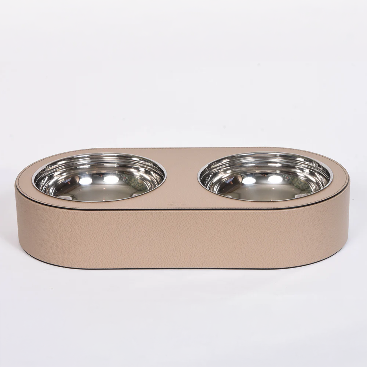 Leather Dog or Cat Bowl