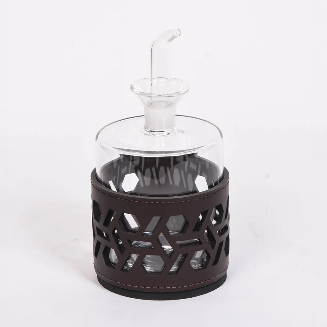 Leather Oil and Vinegar Holder