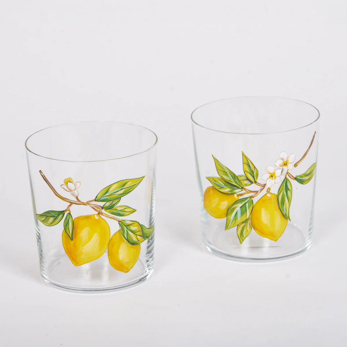 Lemon and  Orange Tumblers and Jug