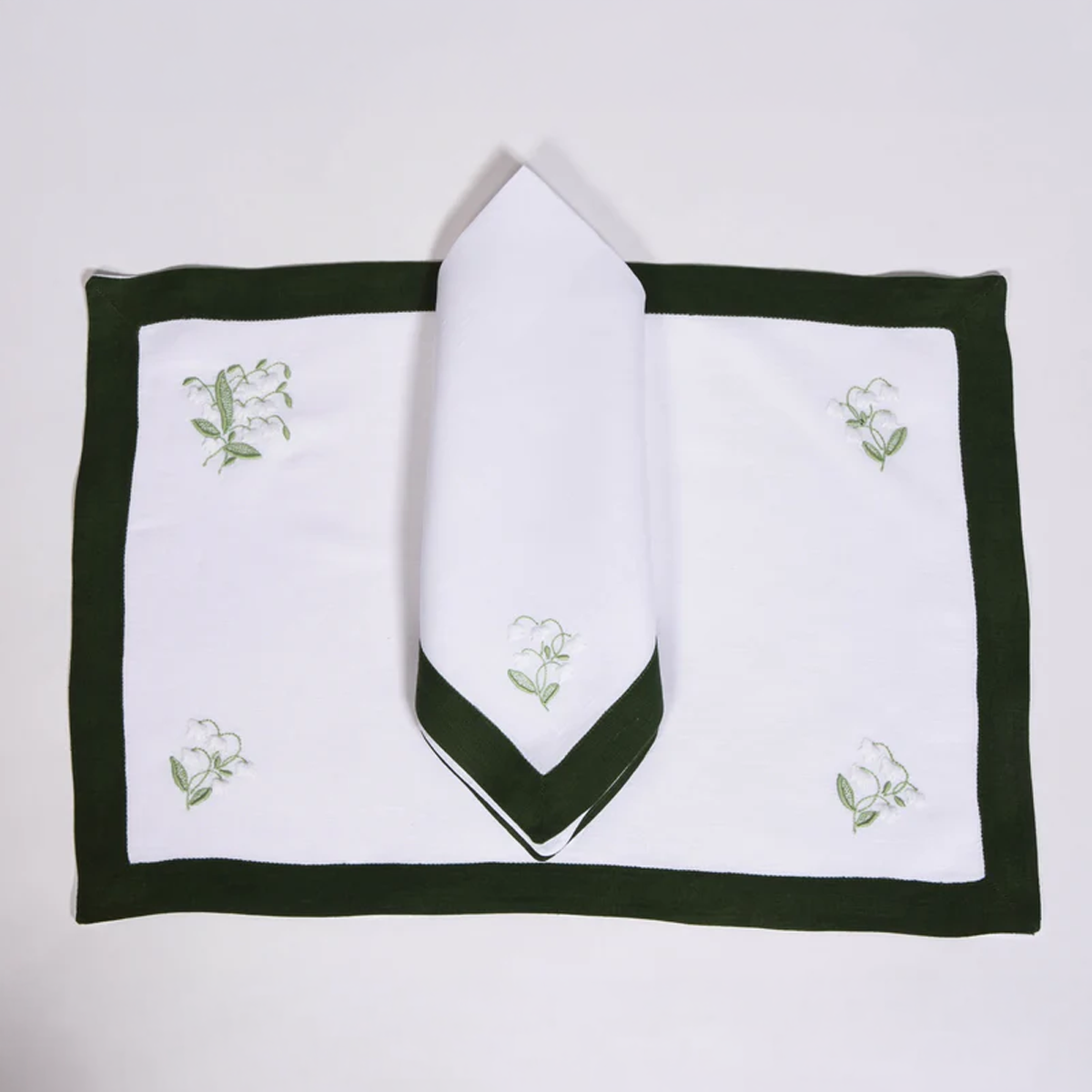 Lily of the Valley Placemat and Napkin - Set of 6