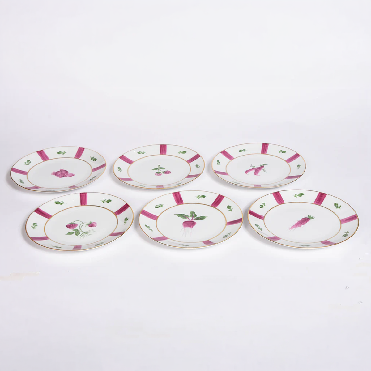 Marie Daâge Vegetable Plates - Set of 12