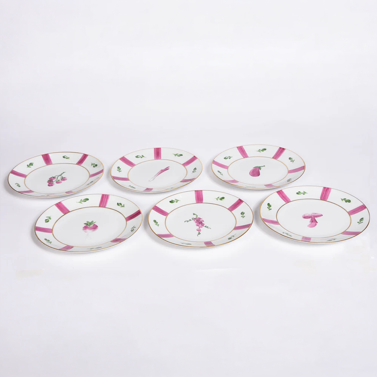 Marie Daâge Vegetable Plates - Set of 12