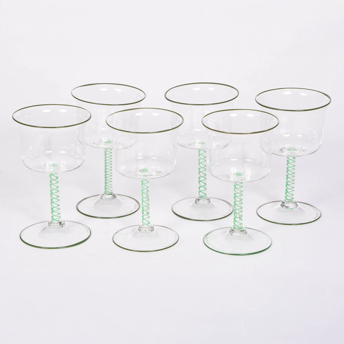 Mint Stem Wine Glass - Set of 6