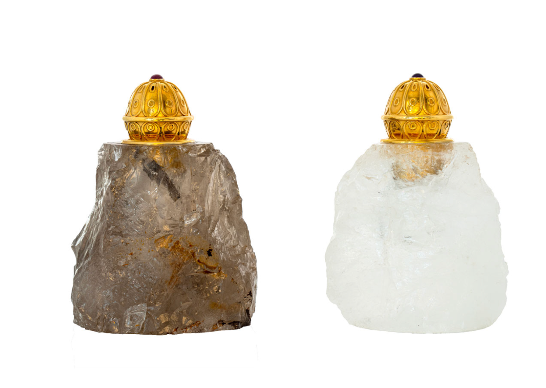 Rock Crystal Salt and Pepper Shakers