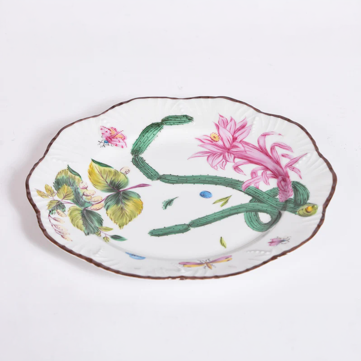Set of 12 PINTO Feuillages Pudding Plates