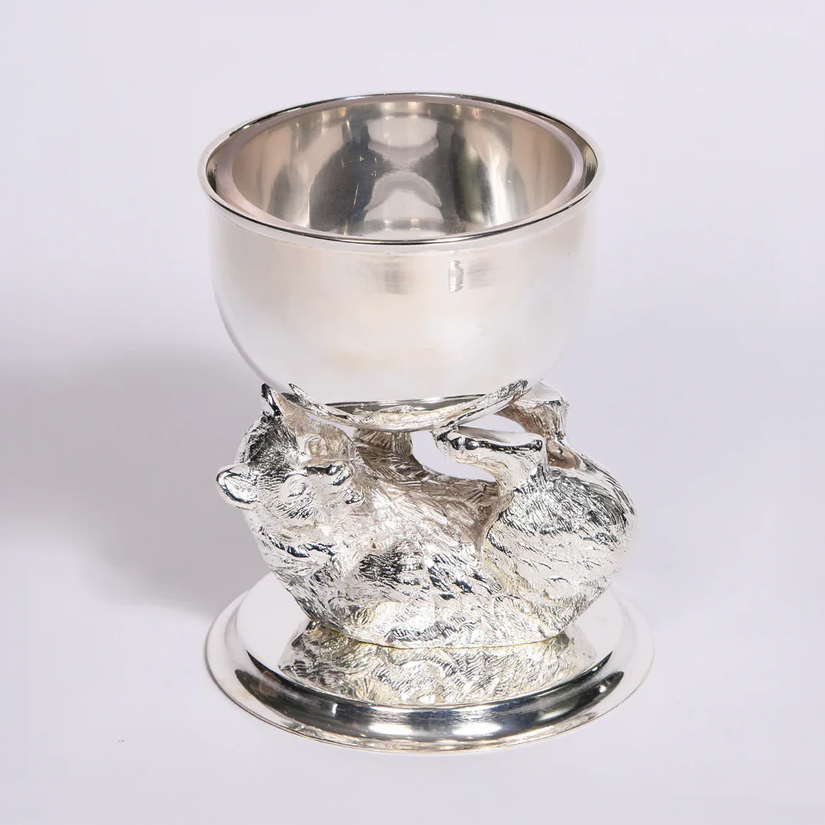 Silver Bear Caviar Bowl