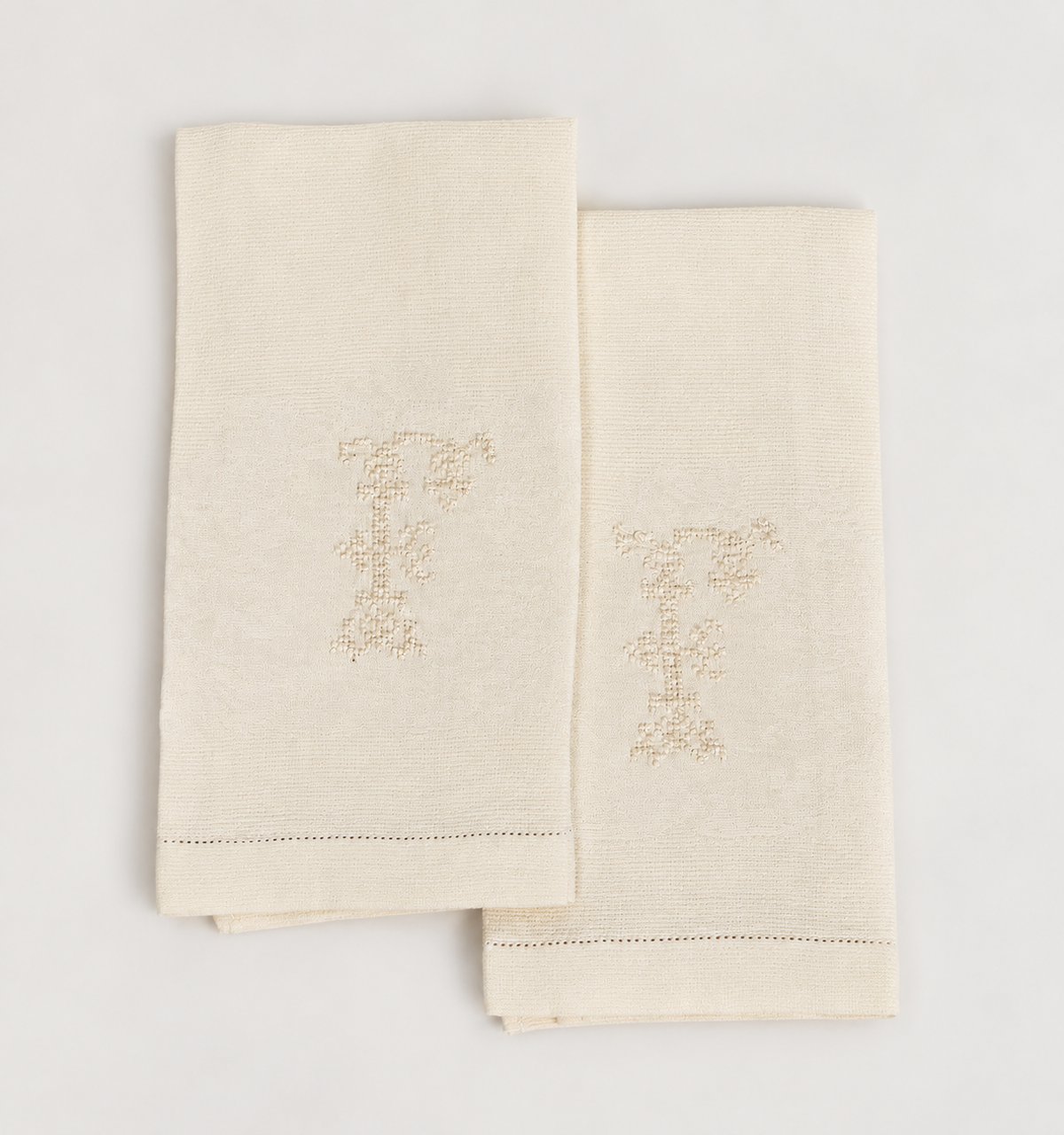 Set of 2 Monogram Guest Towels