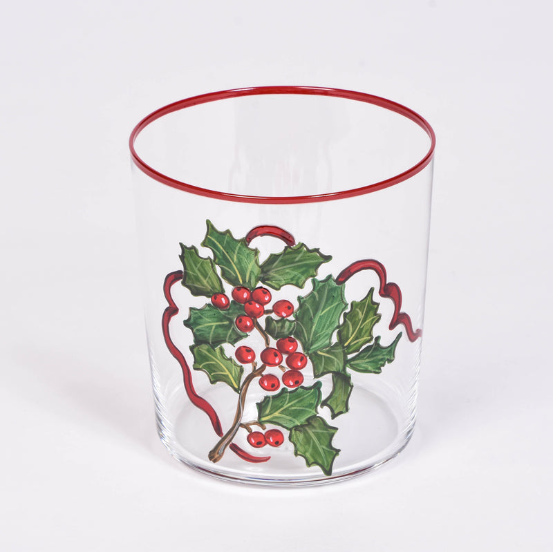 Holly Glasses - Set of 6