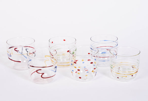 Set of 6 Assorted Party Glasses