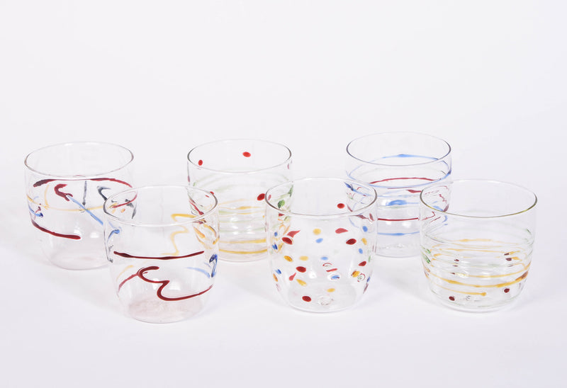 Set of 6 Assorted Party Glasses