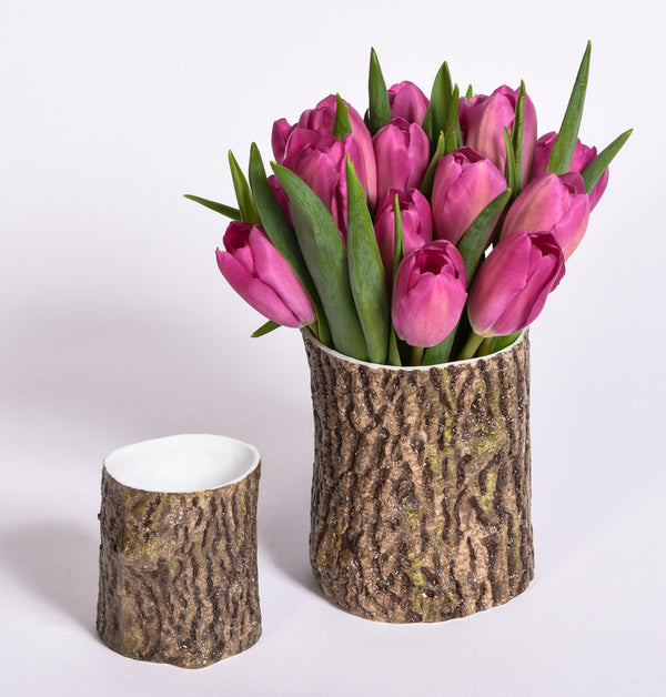 Faux Bois Vases
