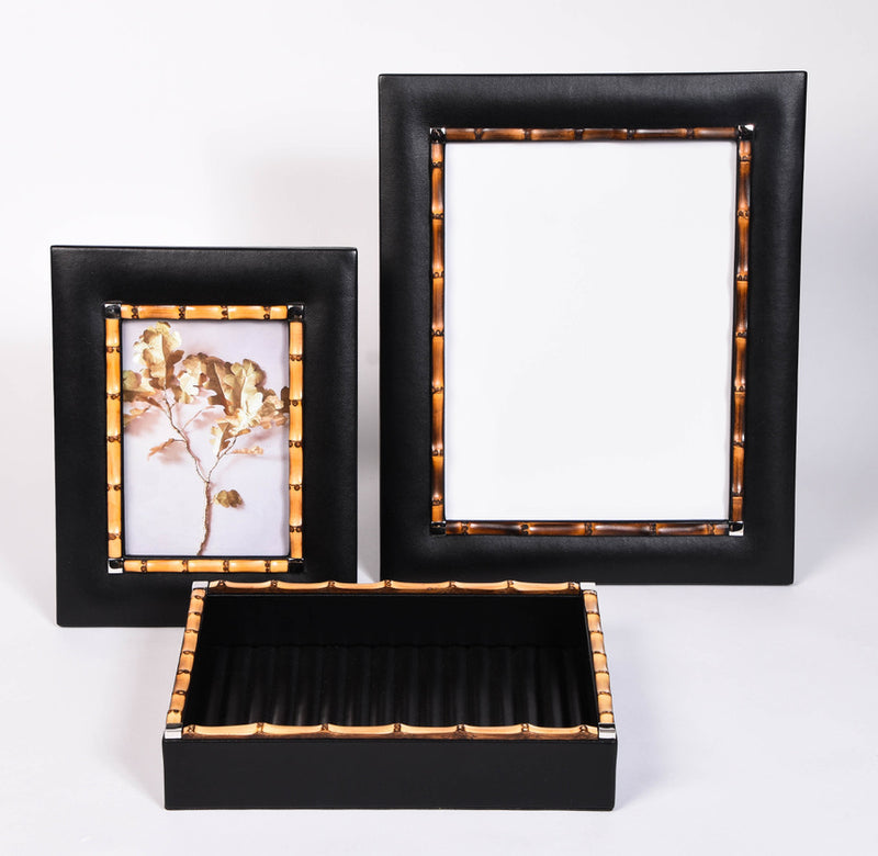Bamboo Frames and Trinket Tray in Black