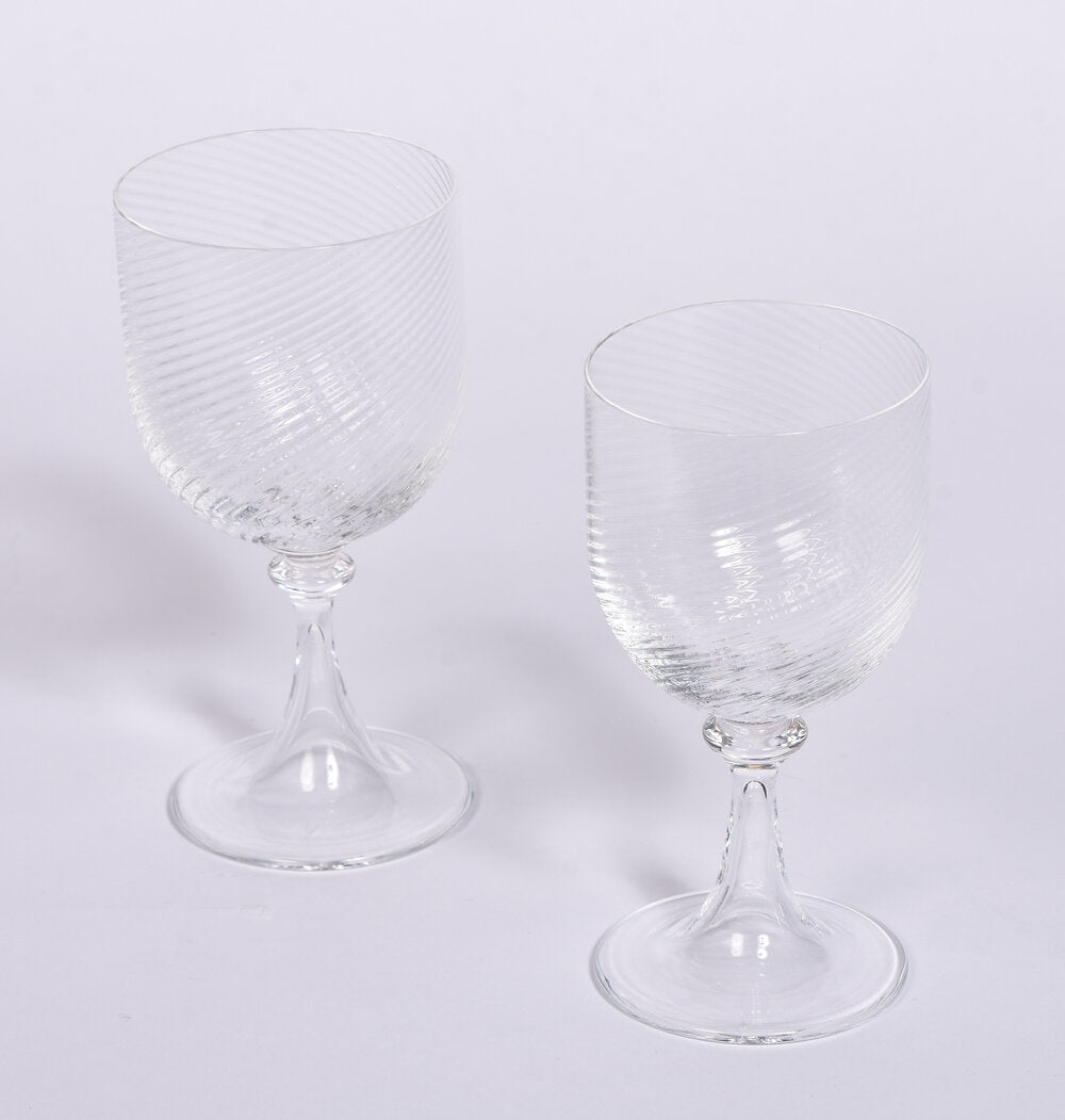 Nason Moretti Clear Twisted Glasses
