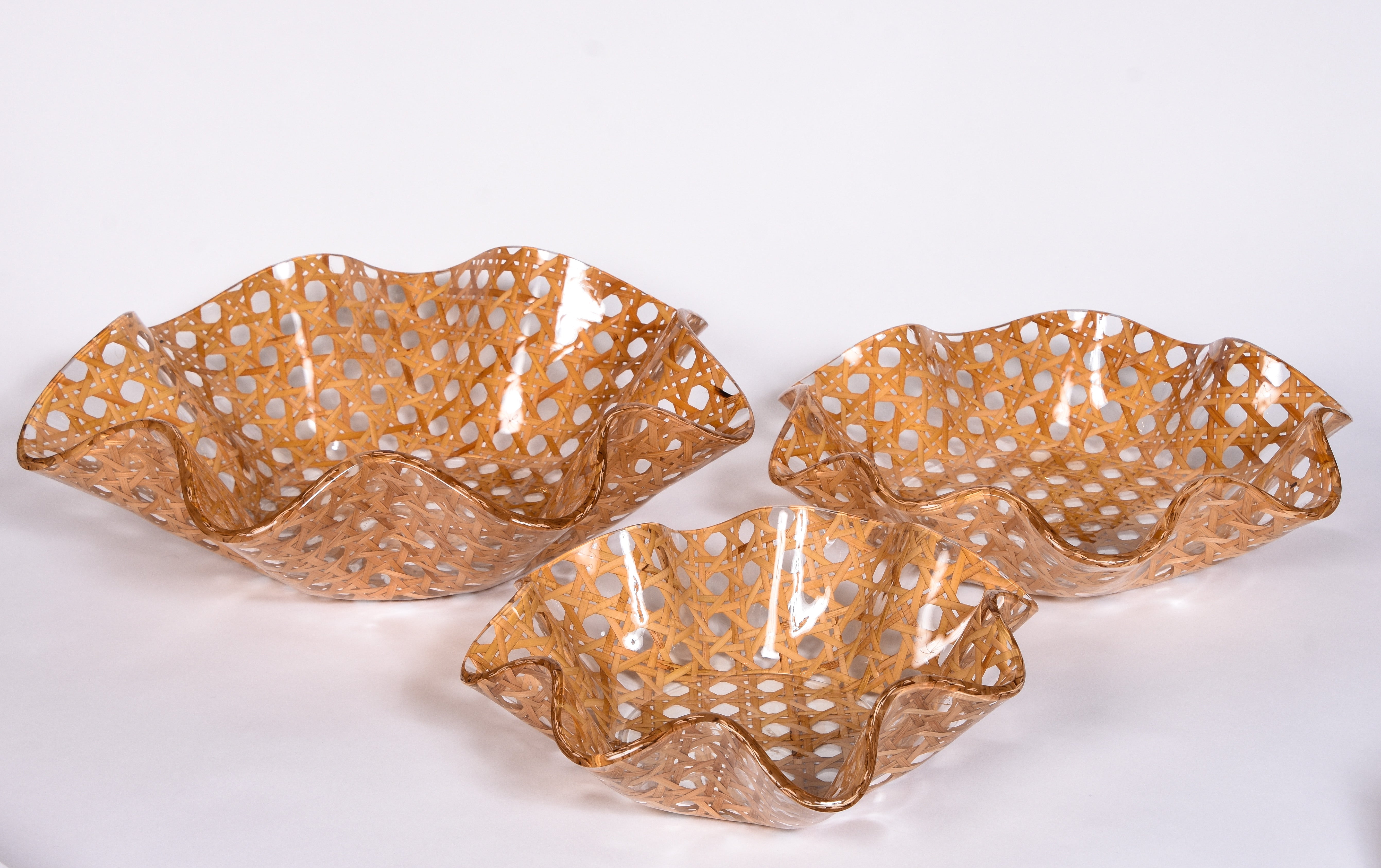 Rattan Serving Bowls