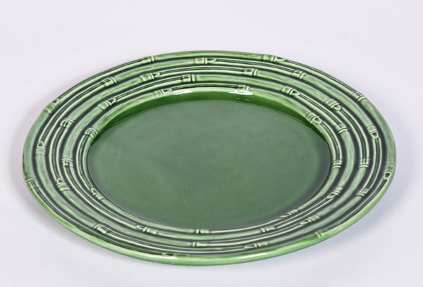 Green Bamboo Plates