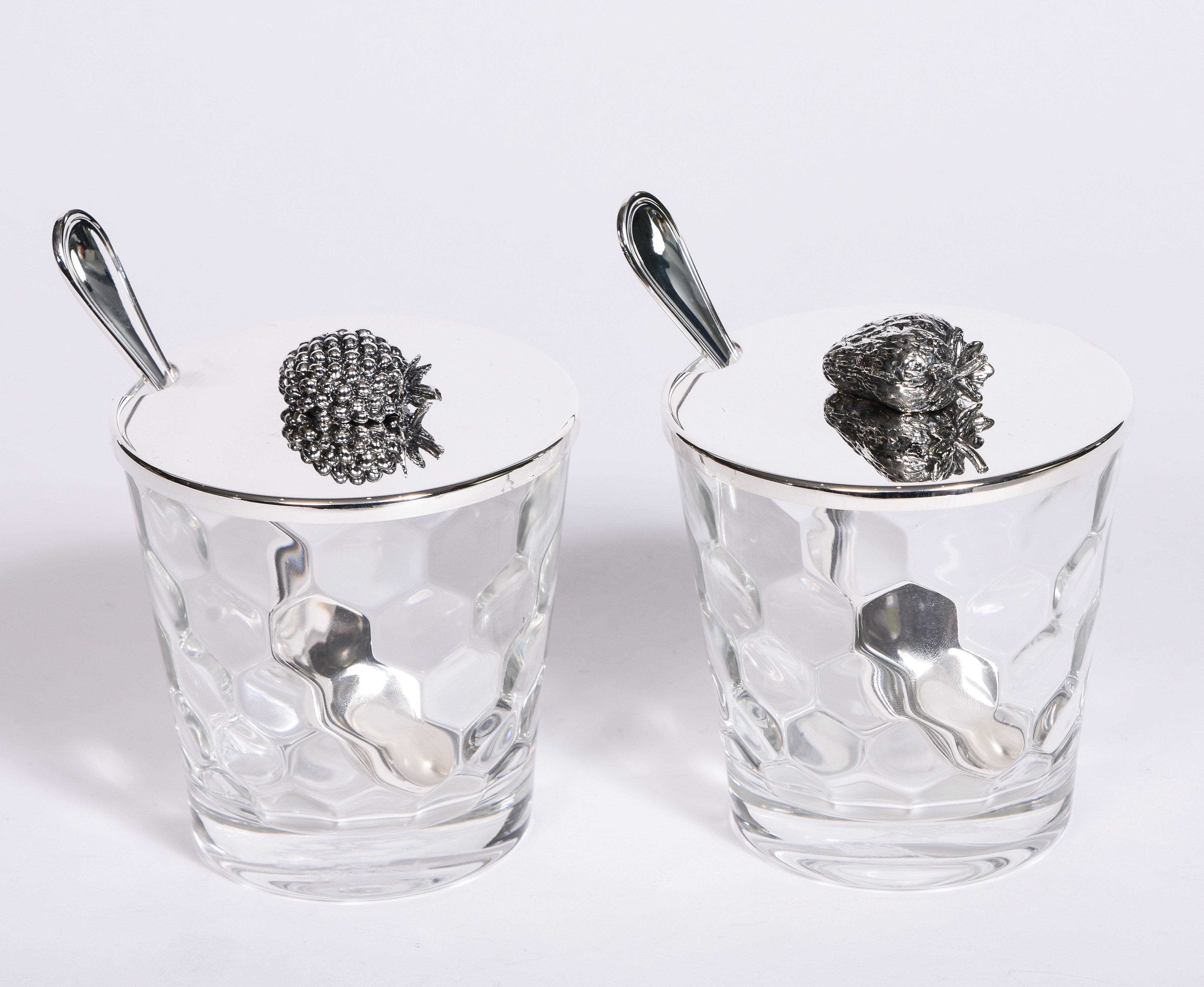 Silver Jam Pot with Spoon