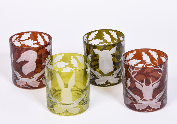 Hand Engraved Hunting Tumblers