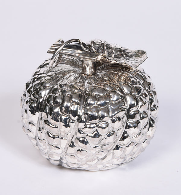 Silver Pumpkin Pepper Grinder