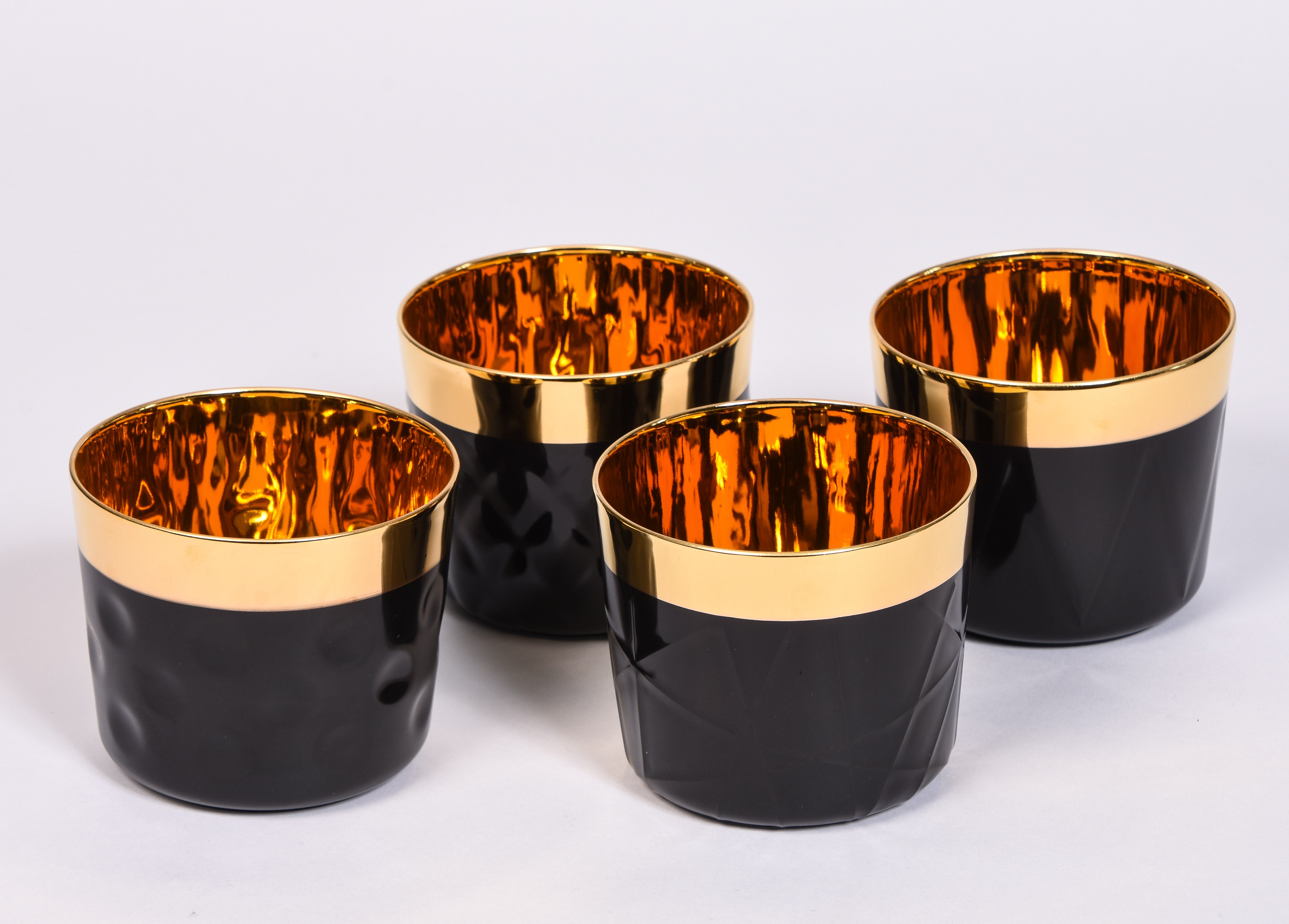 Black Sip of Gold Goblets