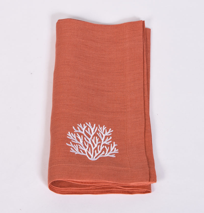 Coral Napkins and Placemats