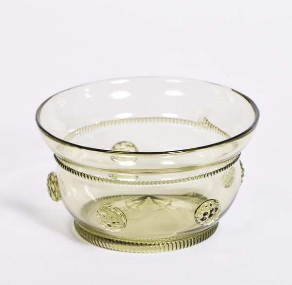 Handblown Green Glass Bowl