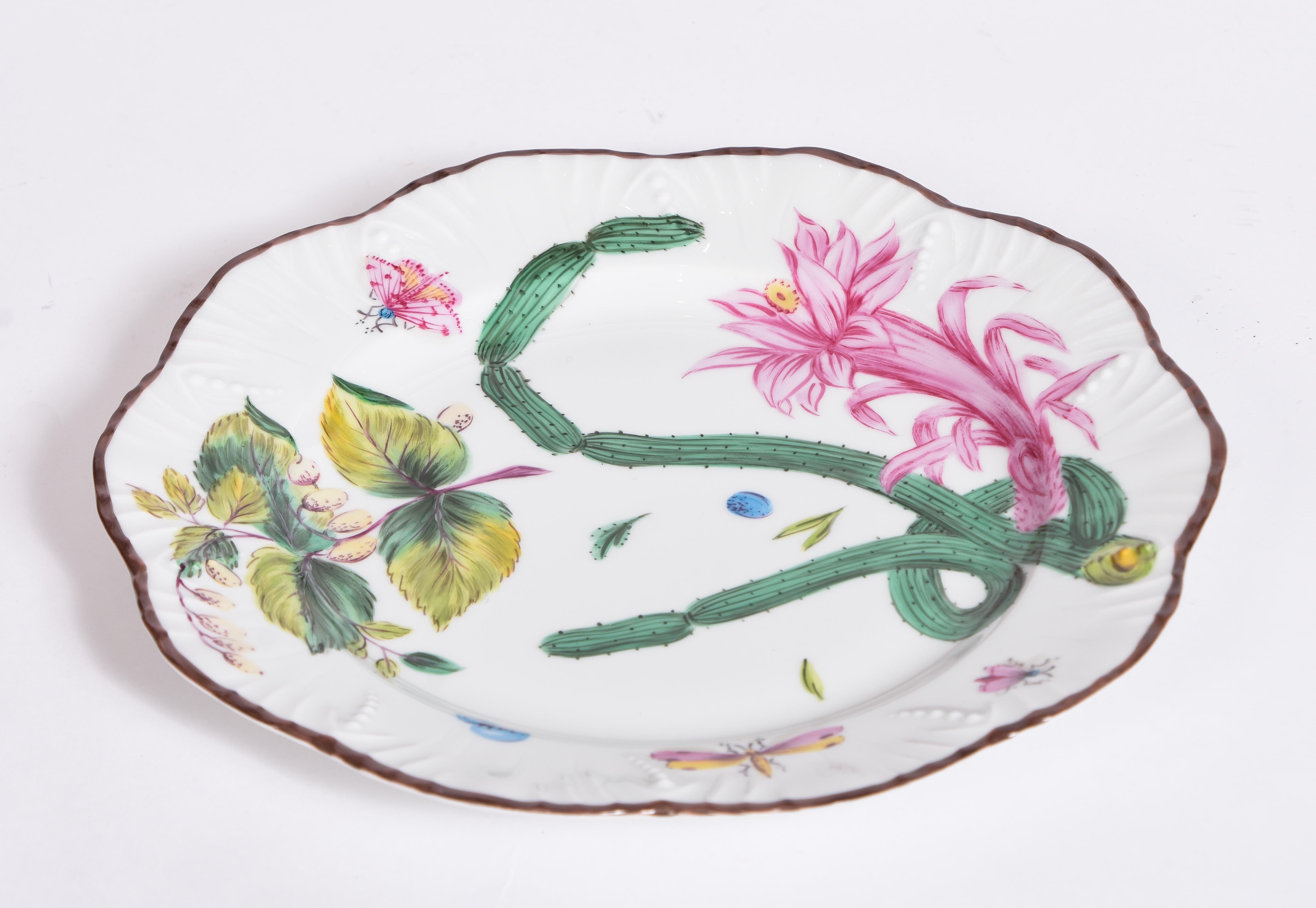 Set of 12 PINTO Feuillages Pudding Plates