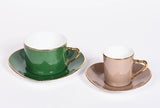 Heart Coffee Cups & Saucers