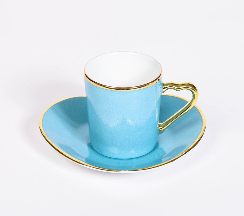 Heart Coffee Cups & Saucers