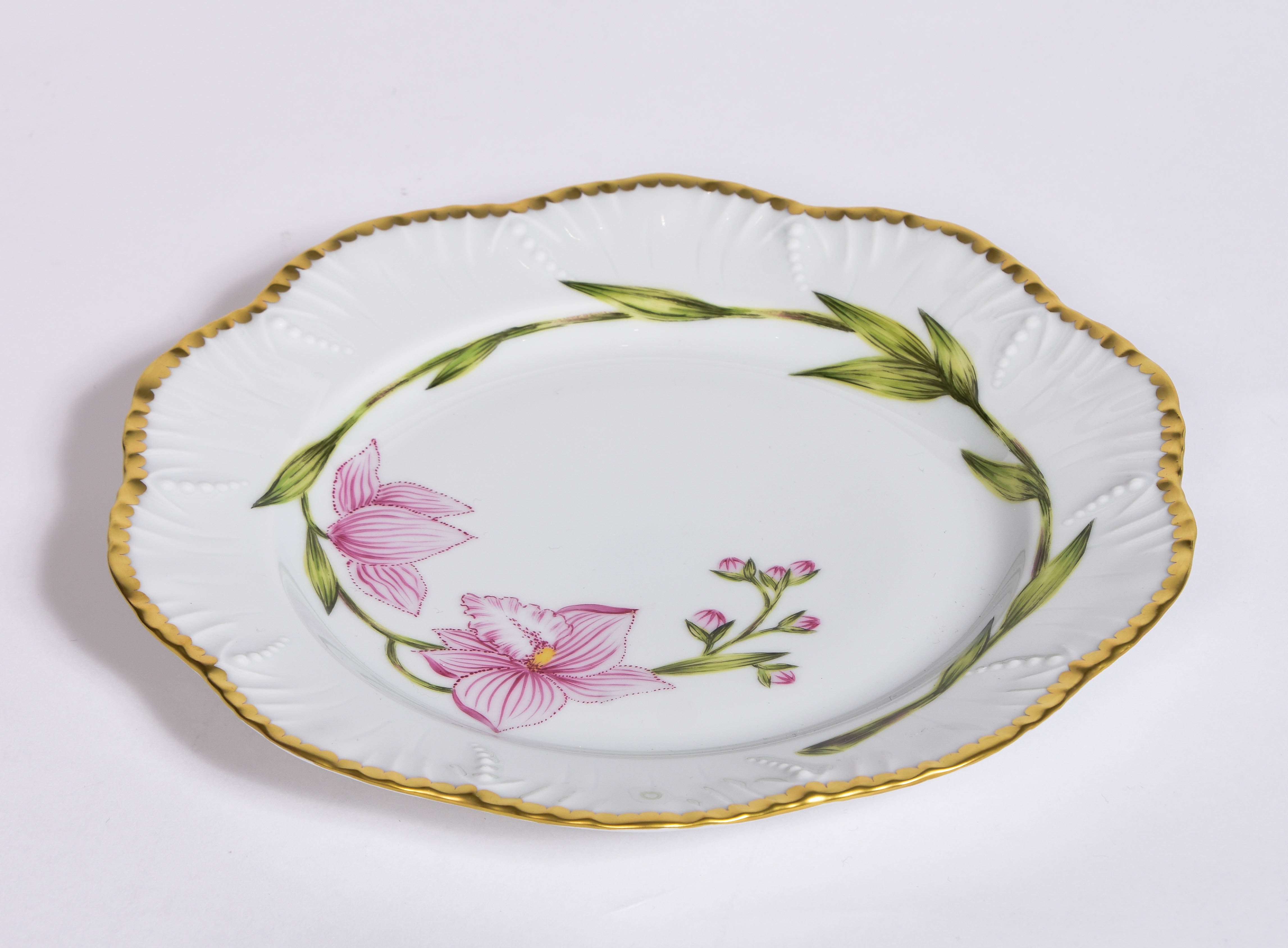 Set of 6 Histoires D'Orchidées Plates