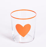 Hand Painted Heart Tumbler